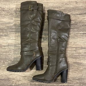 Qupid High Heels Knee High Boots Women Size 6